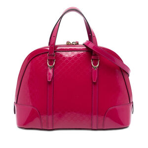 Pre-Loved Gucci Small Microguccissima Patent Nice Dome Satchel